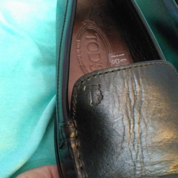 TOD'S square toe driving loafers - Picture 9 of 14